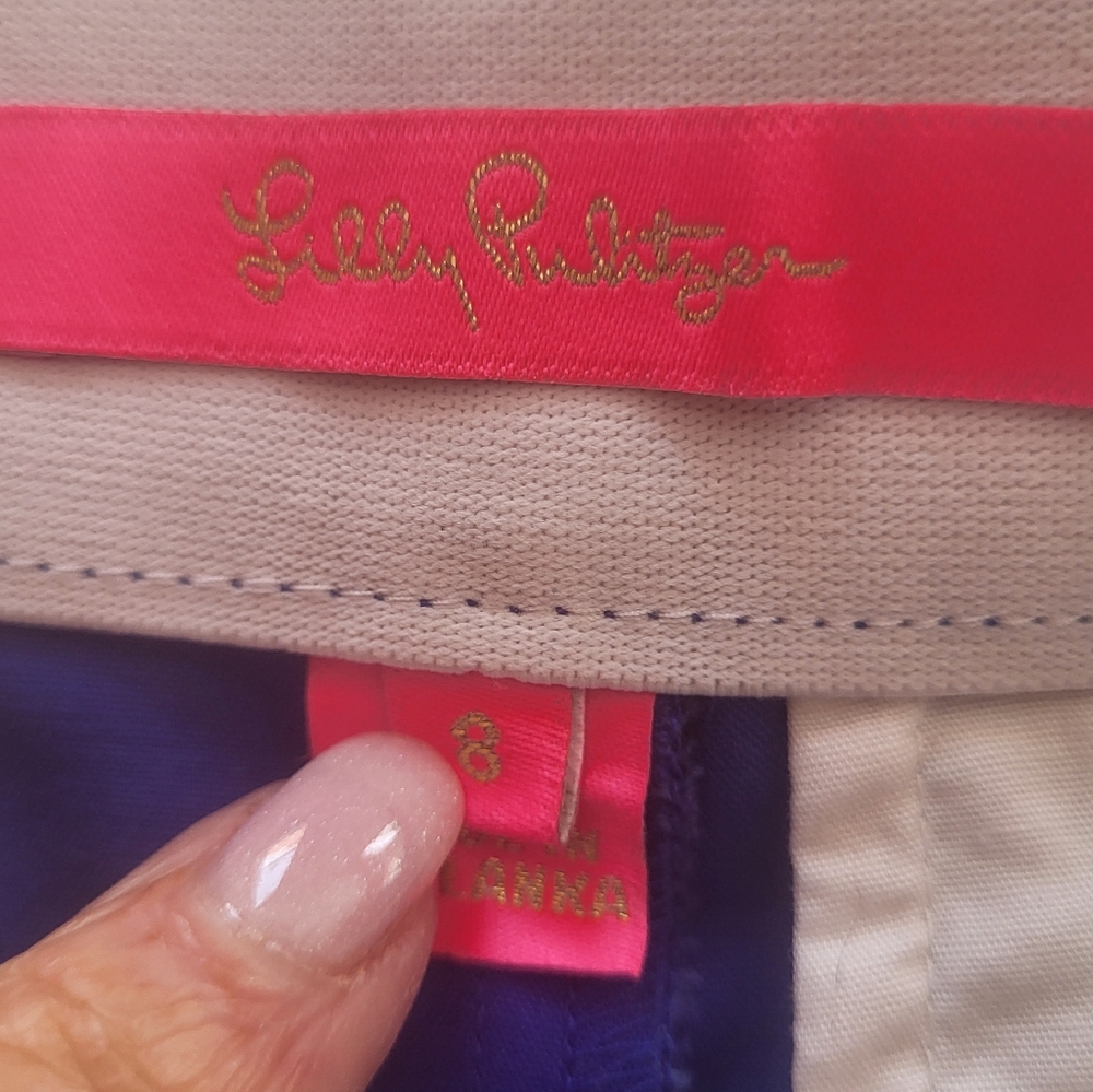 Lilly Pulitzer Blue Shorts Lightweight Casual - Picture 5 of 7